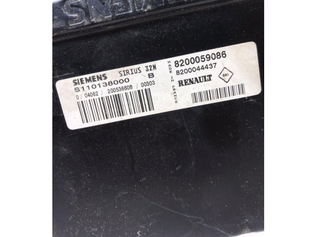 Řídící jednotka 8200059086, 8200044437 Renault Twingo I