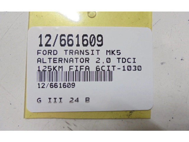 Генератор 6CIT-10300-BC, 6CIT-10300-BC   Ford Transit -  Tourneo Connect      
