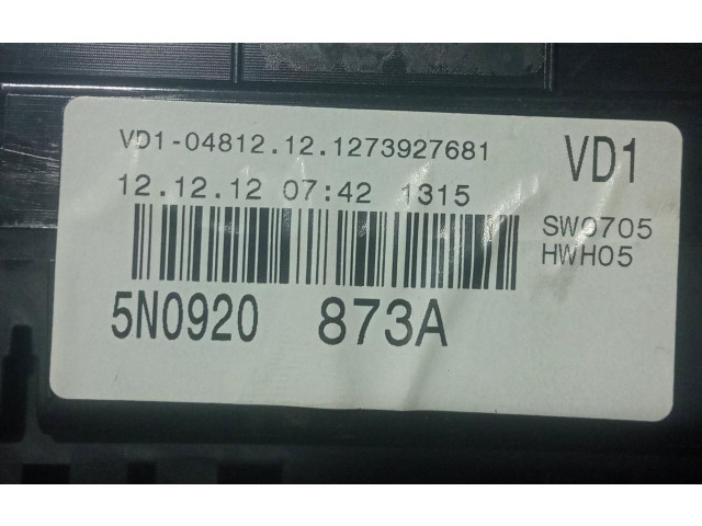 Přístrojová deska  Volkswagen Tiguan 2013 5N0920873A  