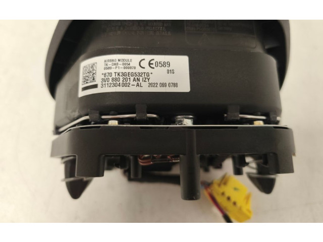 Подушка безопасности водителя 3V0880201AN Skoda Scala