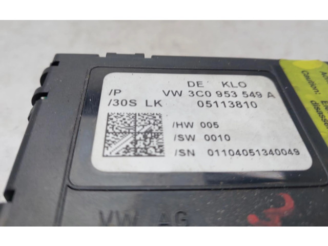 Блок управления двигателя 3C0953549A   Volkswagen PASSAT