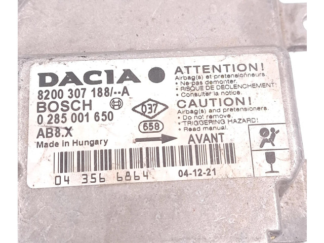 Блок подушек безопасности 8200307188A, 0285001650 Dacia Logan I