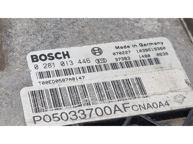 Řídící jednotka 0281013446, P05033700AF Dodge Avenger 2009