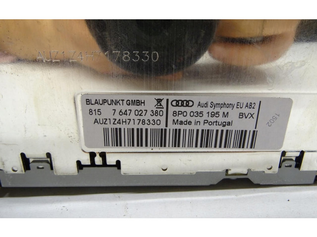 Радио/ проигрыватель CD/DVD / навигация 8P0035195M Audi A3 S3 A3 Sportback 8P