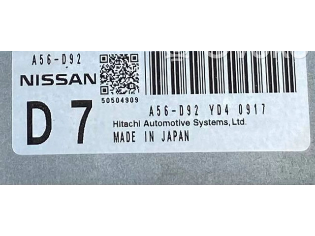 Řídící jednotka MR20, A56D92YD40917 Nissan Qashqai+2 2008