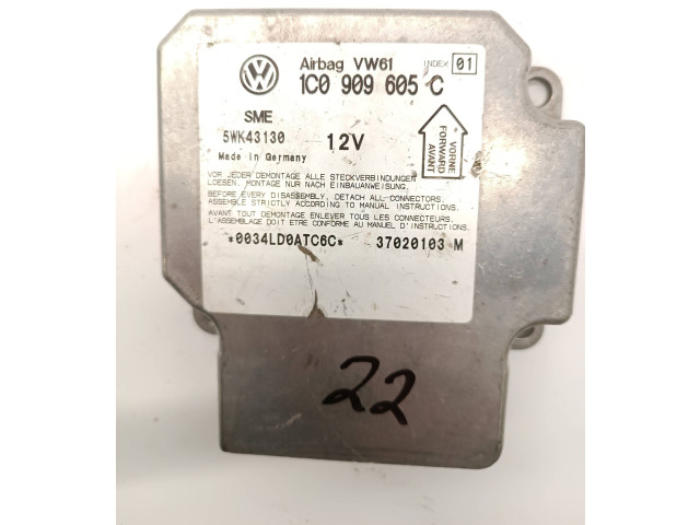 Блок подушек безопасности 1C0909605C, 5WK43130   Volkswagen PASSAT B5.5