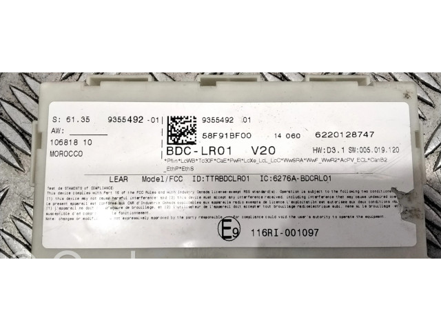 Блок комфорта 9355492, 6220128747 BMW X5 F15