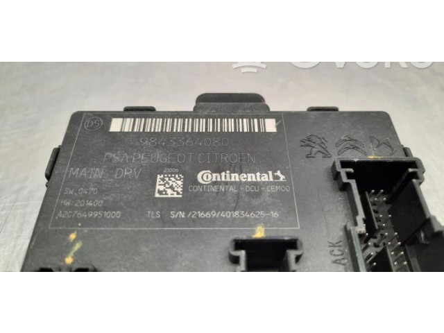 Блок управления центрального замка 9843364080   Peugeot 308