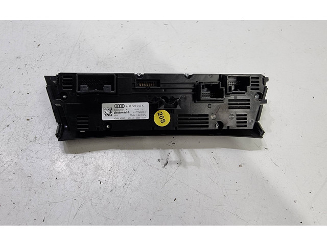 Блок управления климат-контролем 4G0820043K, A2C53400310 Audi A6 S6 C7 4G