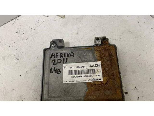 Блок управления двигателя 12643754 Opel Meriva B