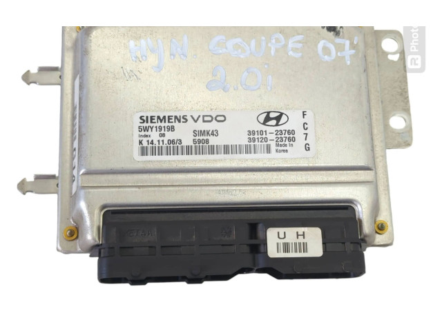 Блок управления двигателя 3910123760, 3912023760   Hyundai Coupe