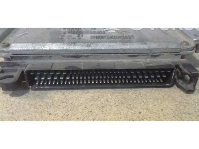 Блок управления двигателя 0281010162, 9637089680 Peugeot 306