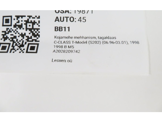 Моторчик заднего дворника A2028209742, A2028209742 Mercedes-Benz C W202