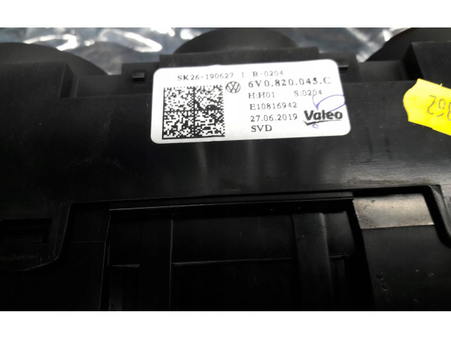 Блок управления климат-контролем 6V0820045C Skoda Fabia Mk3 (NJ)