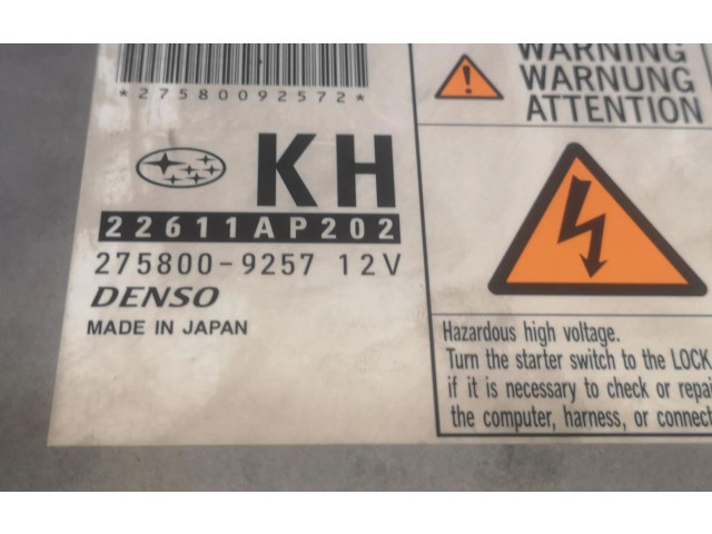 Блок управления двигателем Блок управления SLV22611AP202   Subaru Forester SH