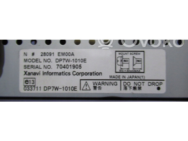 Дисплей    DP7W1010E   Nissan X-Trail T31