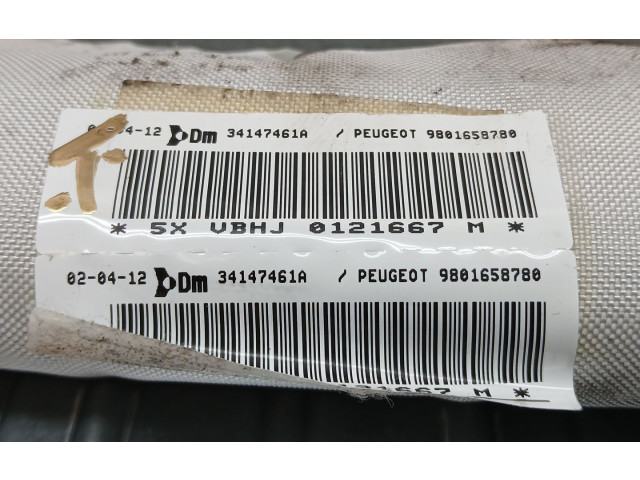 Подушка безопасности двери 9801658780   Peugeot 5008