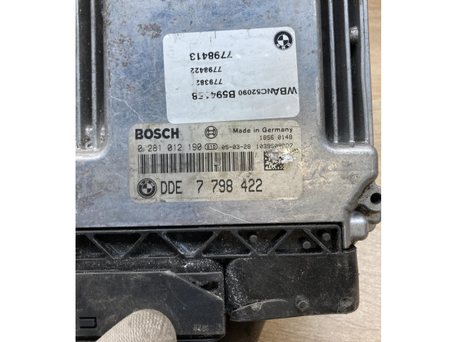 Řídící jednotka 7798422, 0281012190 BMW 5 E60 E61 2004