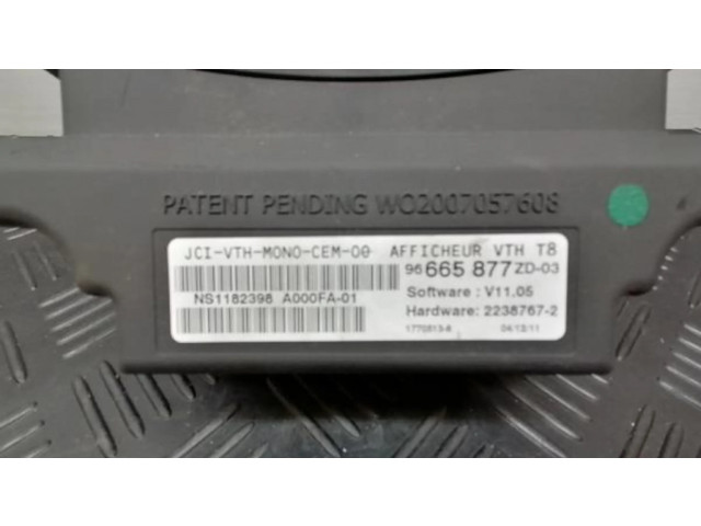 Дисплей    96665877zd   Peugeot 3008 I