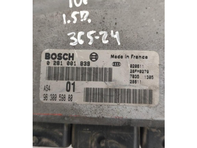 Řídící jednotka 0281001839 Peugeot 106 2003