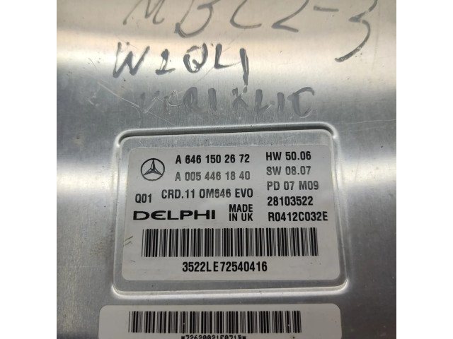 Řídící jednotka A6461502672, A0054461840 Mercedes-Benz C W204 2008