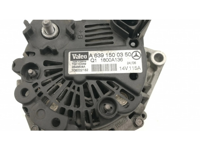 Генератор A6391500350 Mitsubishi Colt CZ3 1.5