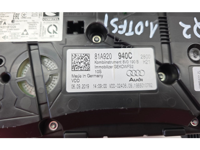 Панель приборов 81A920940C, 8V0190B Audi Q2 -