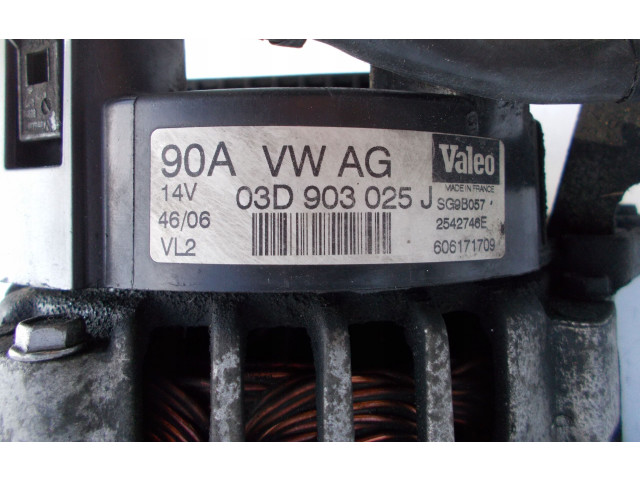 Генератор 03D903025J, 03D903025J   Volkswagen Polo      