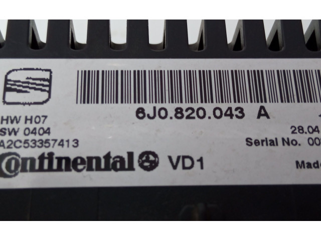 Модуль блока управления кондиционером 6J0820043   Seat Ibiza IV (6J,6P)