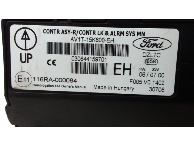 Блок комфорта AV1T15K600KEH, 116RA000084 Ford Fiesta
