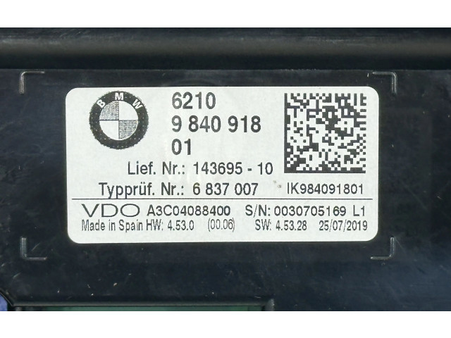 Pojistková skříňka Спидометр (приборный щиток) 5B413D1, 5A3B676 BMW X2 F39 2019