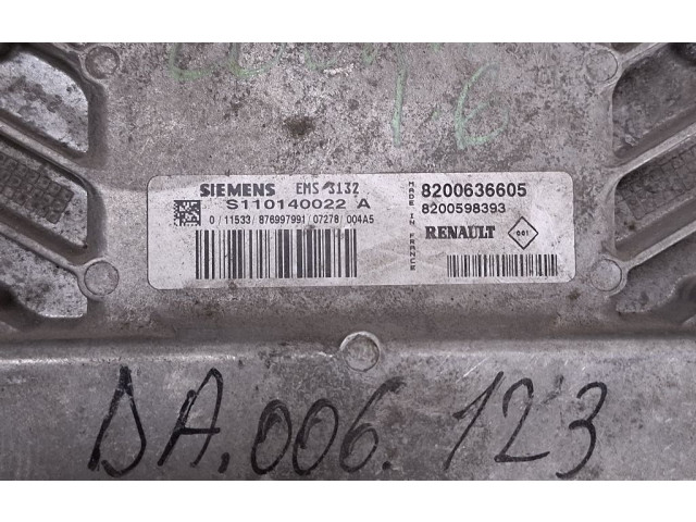 Блок управления двигателя 8200636605 Dacia Logan I