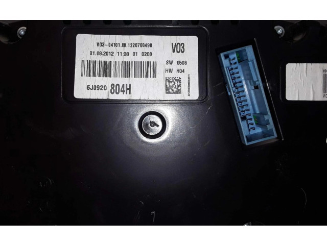 Přístrojová deska Seat Ibiza IV (6J,6P) 6J0920804H