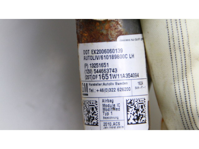 Надувная подушка для крыши 13251651 Chevrolet Cruze