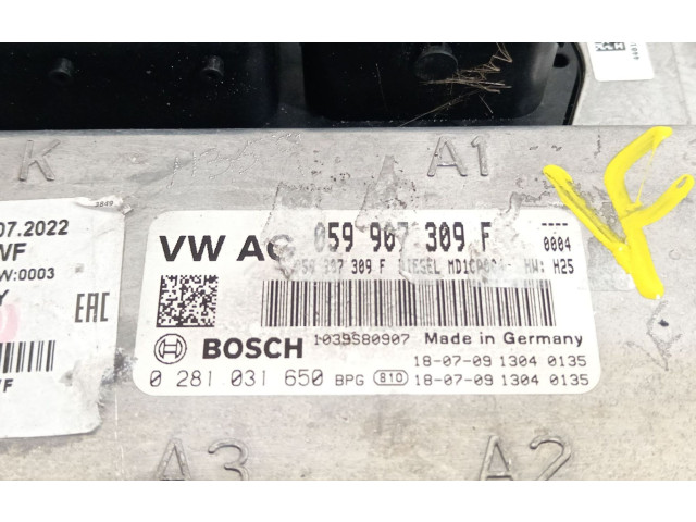 Řídící jednotka 059907309F, 0281031650 Audi A5 2018