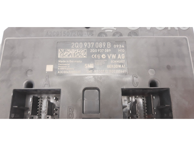 Блок управления 2Q0937089B, A3C0045000400 Skoda Fabia Mk3 (NJ)