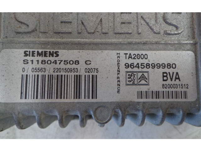 Блок управления коробкой передач 9645899980, 9645899980 Citroen C5