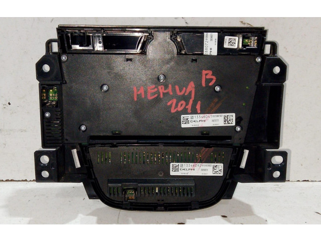 Блок управления климат-контролем 13346041, 13346041   Opel Meriva B