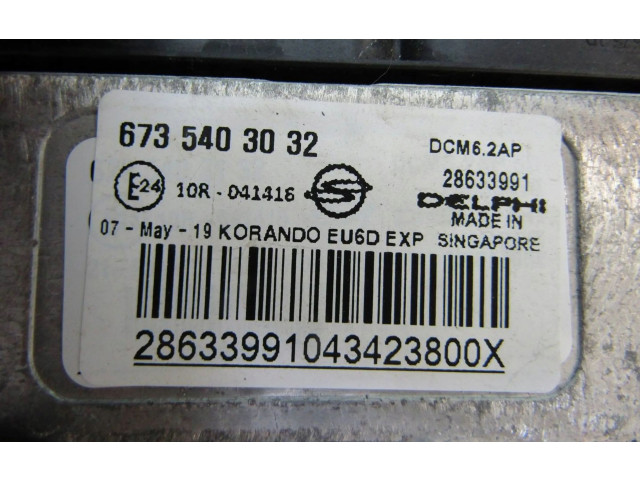 Блок управления двигателем Блок управления 6735403032, 28633991 SsangYong Korando