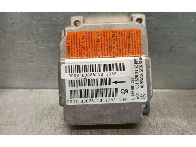 Блок подушек безопасности 0018203126, 0285001222 Mercedes-Benz A W168
