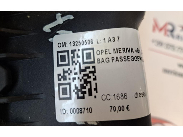 Подушка безопасности пассажира 13250506, 13250506   Opel Meriva B