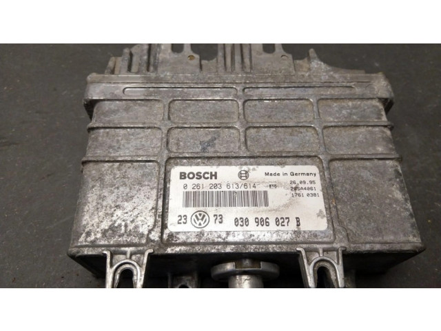 Блок управления двигателя 030906027B, 0261203613 Audi 80 90 B3