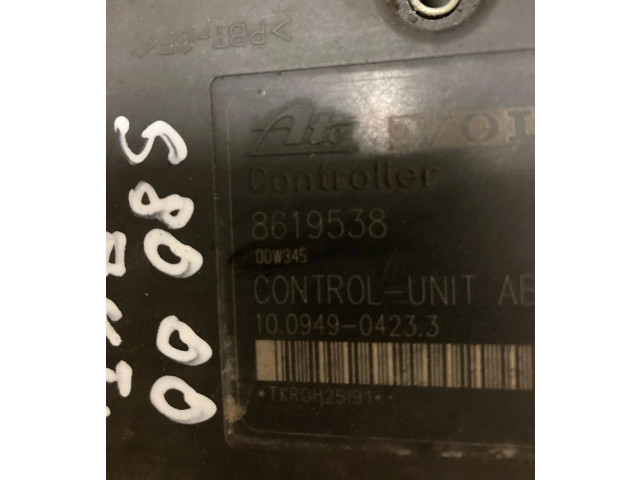 Блок АБС 8619538, 00W345 Volvo S80 1999 - 2003 года