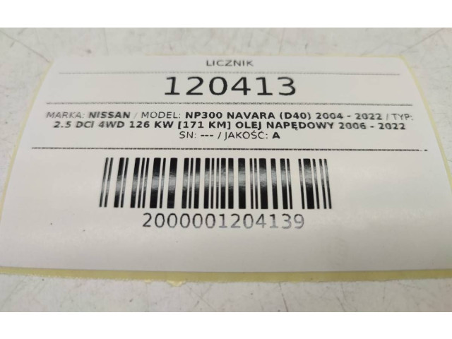 Přístrojová deska  Nissan Navara D40 2008 248103X488  