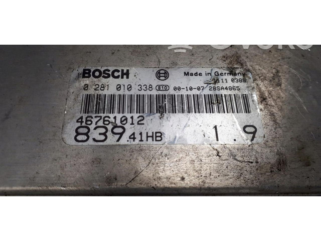 Řídící jednotka 0281010338 Lancia Lybra 2014