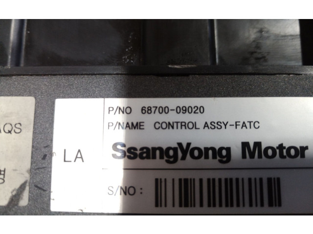 Блок управления климат-контролем 6870009020, 6870009020 SsangYong Kyron