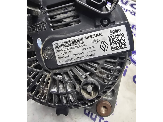 Генератор 231003676R, 2740590A   Renault Clio V      