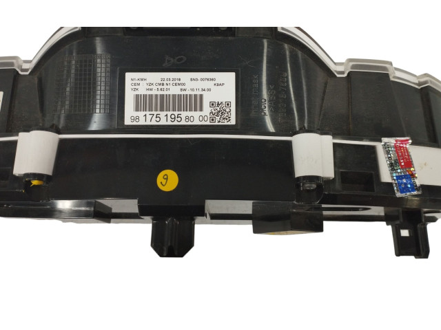 Панель приборов    Peugeot Partner III       