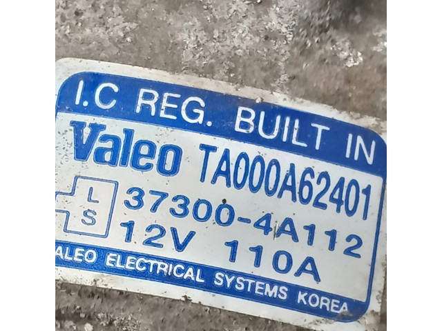 Генератор 373004A112, TA000A62401 KIA Sorento 2.5