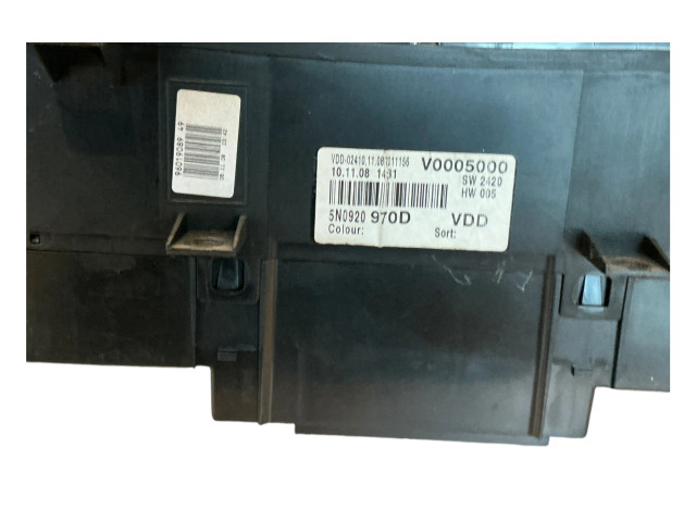 Přístrojová deska Volkswagen Tiguan 2009 5N0920970D, A2C53023102